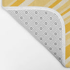 Wavy Stripes XXII - Golden Sunshine Yellow Bath Mat Gallery Image 2
