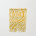 Wavy Stripes XXII - Golden Sunshine Yellow Wall Hanging Gallery Image 1