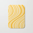 Wavy Stripes XXII - Golden Sunshine Yellow Bath Mat Gallery Image 1