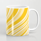 Wavy Stripes XXII - Golden Sunshine Yellow Coffee Mug Gallery Image 1
