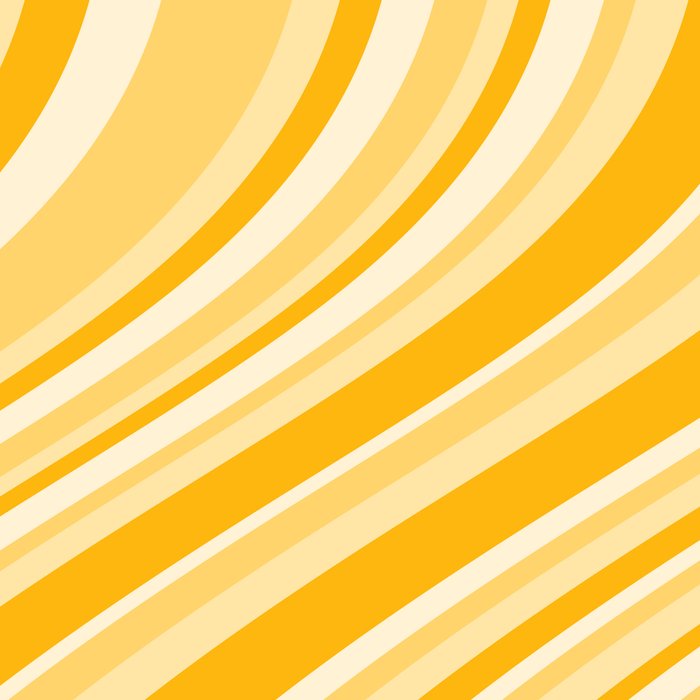 Wavy Stripes XXII - Golden Sunshine Yellow Coffee Mug Gallery Image 2