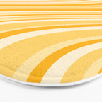 Wavy Stripes XXII - Golden Sunshine Yellow Bath Mat Gallery Image 3