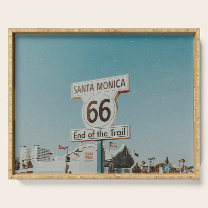 santa monica ii - california Serving Tray Gallery Image 1