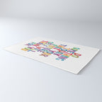 Do Something Today That Your Future Self Will Thank You For in Rainbow Watercolors Rug Gallery Image 3