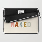 Get Naked, Modern Bathroom Decor Laptop Sleeve Gallery Image 2