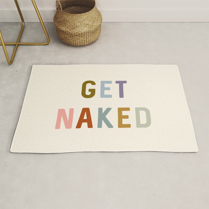 Get Naked, Modern Bathroom Decor Rug Gallery Image 1
