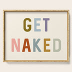 Get Naked, Modern Bathroom Decor Serving Tray Gallery Image 1