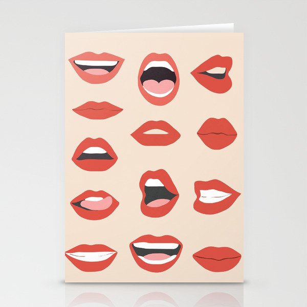 Lips III Stationery Card Gallery Image 2