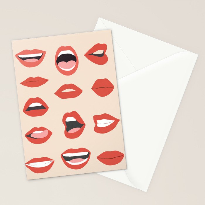 Lips III Stationery Card Gallery Image 2