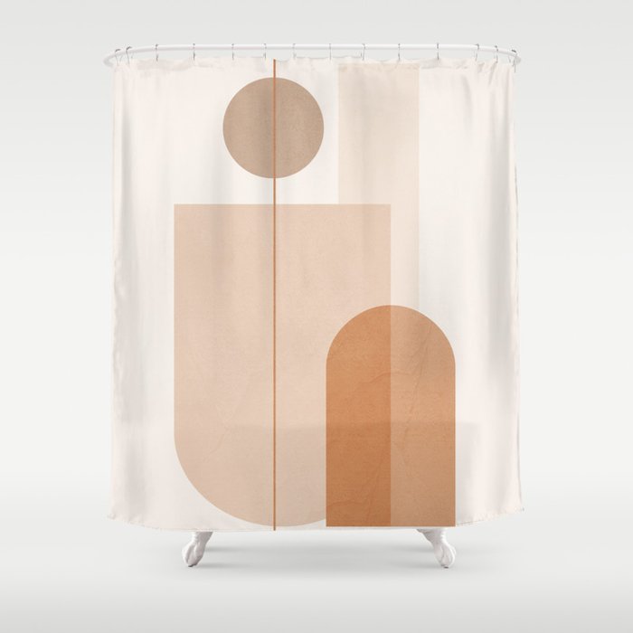 Minimal Geometric Shapes 9 Shower Curtain Gallery Image 1