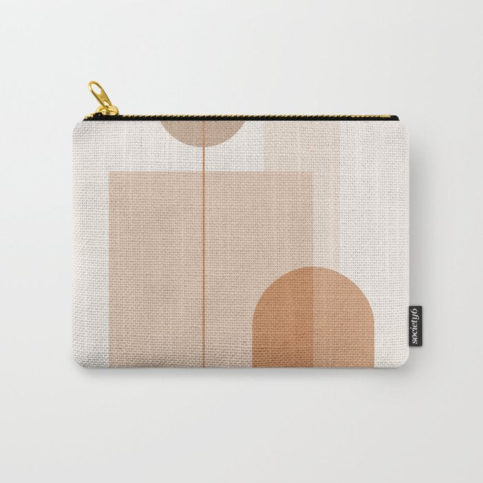 Minimal Geometric Shapes 9 Carry All Pouch Gallery Image 1