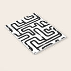Hand drawn paint brush line pattern Notebook Gallery Image 3