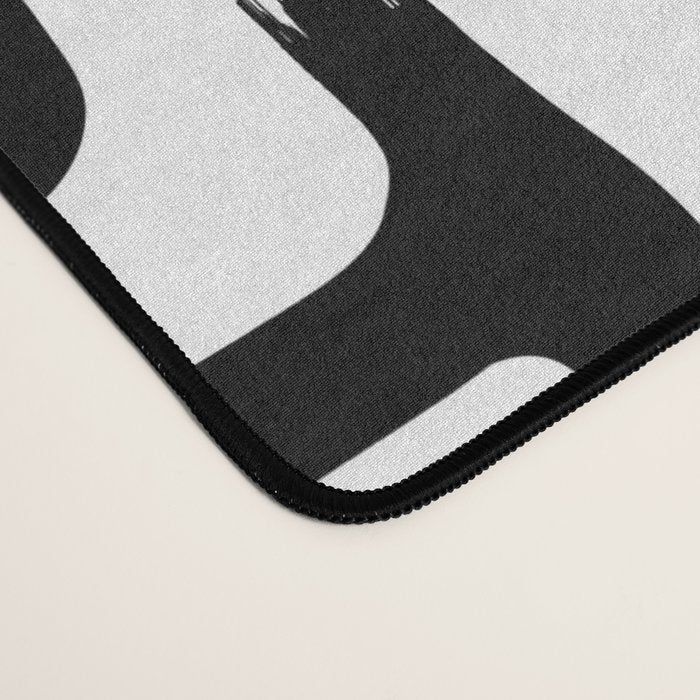 Hand drawn paint brush line pattern Desk Mat Gallery Image 4