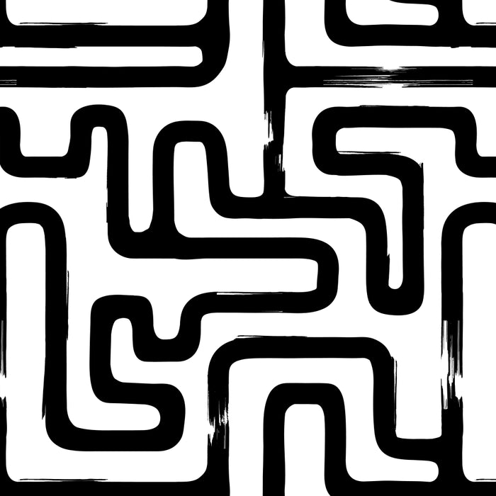 Hand drawn paint brush line pattern Coffee Mug Gallery Image 2
