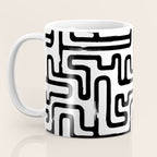 Hand drawn paint brush line pattern Coffee Mug Gallery Image 3