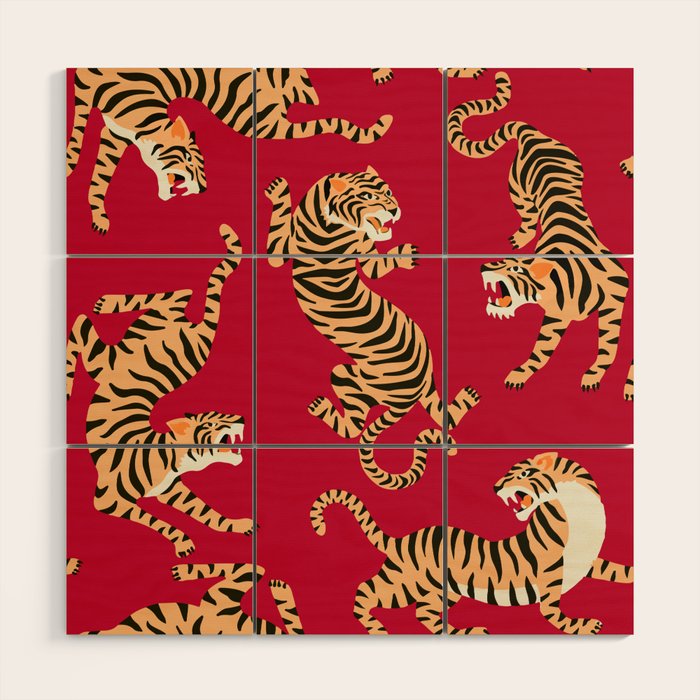 Year of the Tiger Wood Wall Art Gallery Image 1