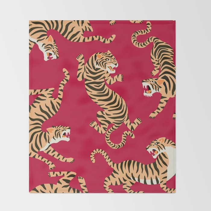 Year of the Tiger Throw Blanket Gallery Image 2