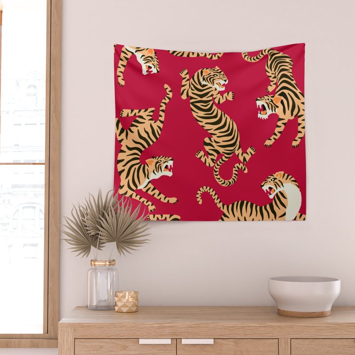Year of the Tiger Wall Tapestry Gallery Image 2
