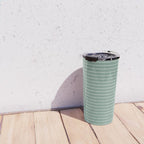 Minimal Arch XXXVII Natural Green Modern Geometric Lines Travel Mug Gallery Image 4