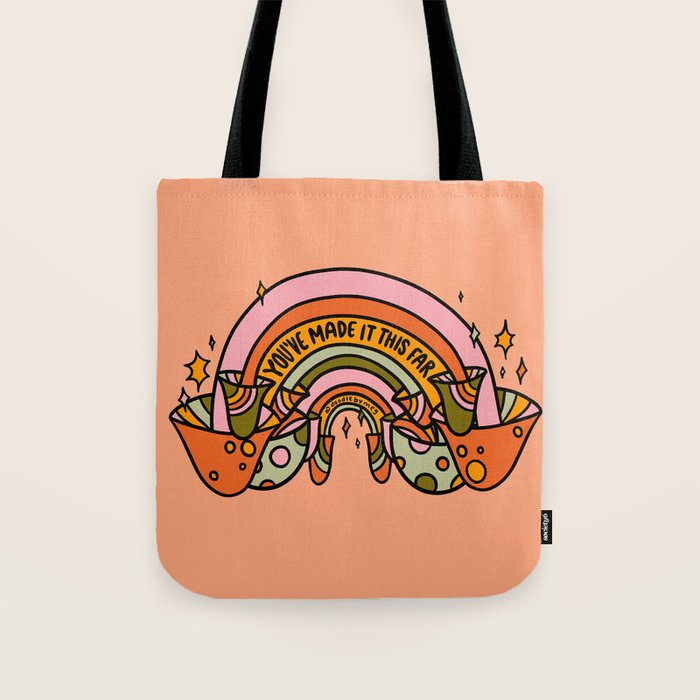 Mushroom Rainbow Tote Bag Gallery Image 1