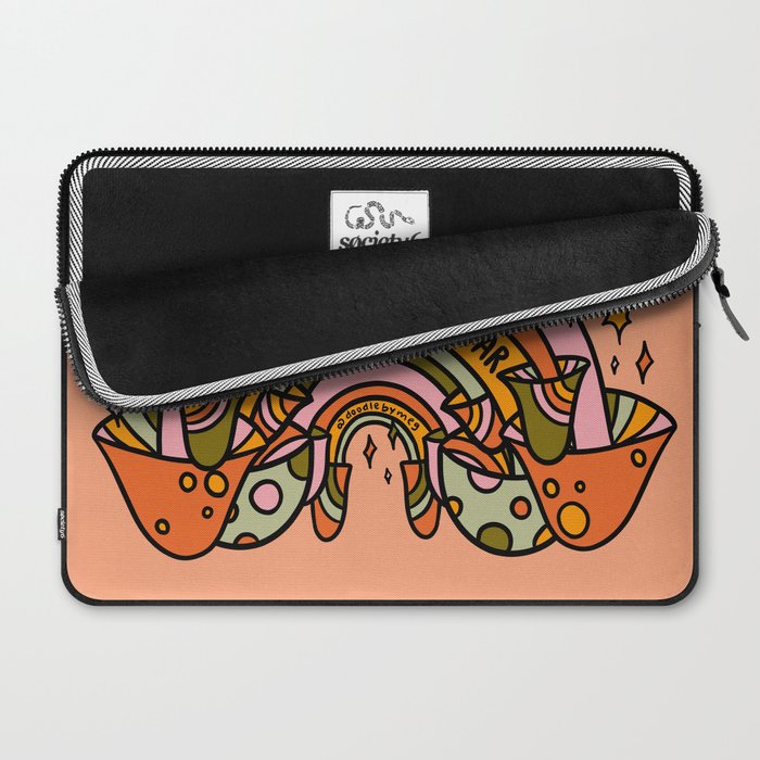 Mushroom Rainbow Laptop Sleeve Gallery Image 2