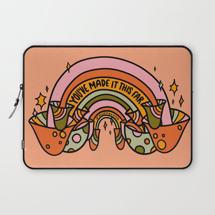 Mushroom Rainbow Laptop Sleeve Gallery Image 1