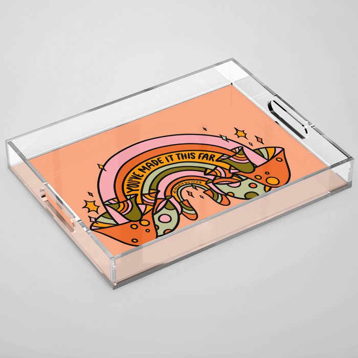 Mushroom Rainbow Acrylic Tray Gallery Image 1