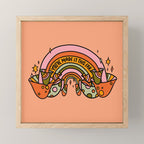 Mushroom Rainbow Mini Art Print Gallery Image 1