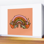 Mushroom Rainbow Wall Mural Gallery Image 2