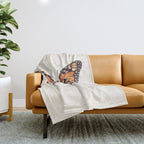 Monarch Butterfly (Danaus Plexippus) Throw Blanket Gallery Image 1