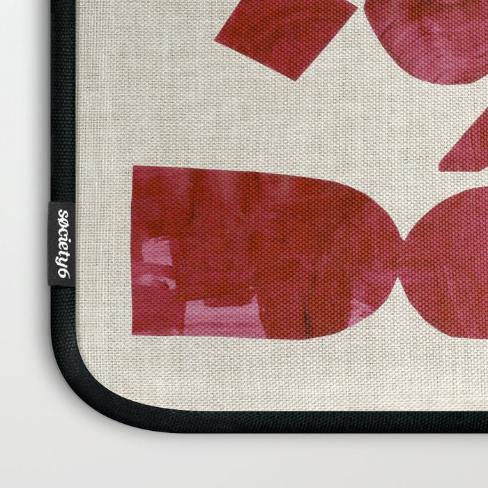 Crimson Fire Flower Laptop Sleeve Gallery Image 3