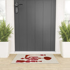 Crimson Fire Flower Welcome Mat Gallery Image 3