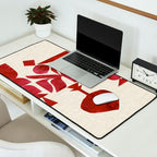 Crimson Fire Flower Desk Mat Gallery Image 2