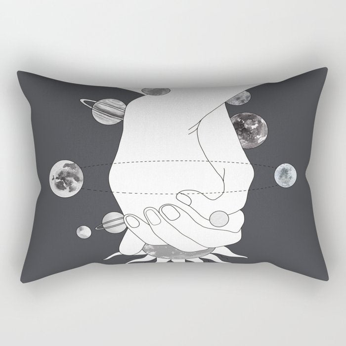 Everything Revolves Around Us II Rectangular Pillow Gallery Image 1