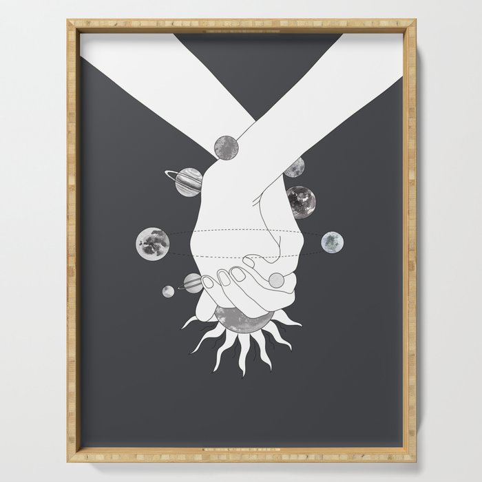Everything Revolves Around Us II Serving Tray Gallery Image 1