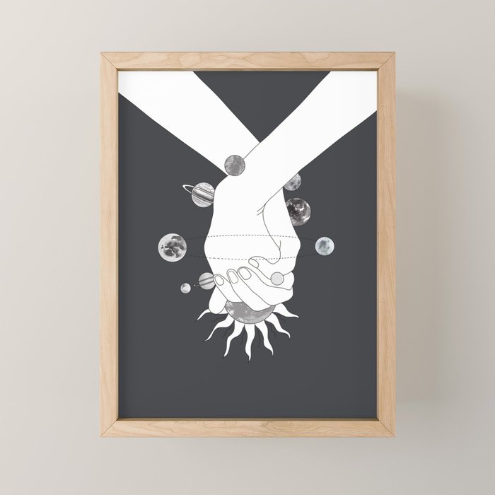 Everything Revolves Around Us II Mini Art Print Gallery Image 1