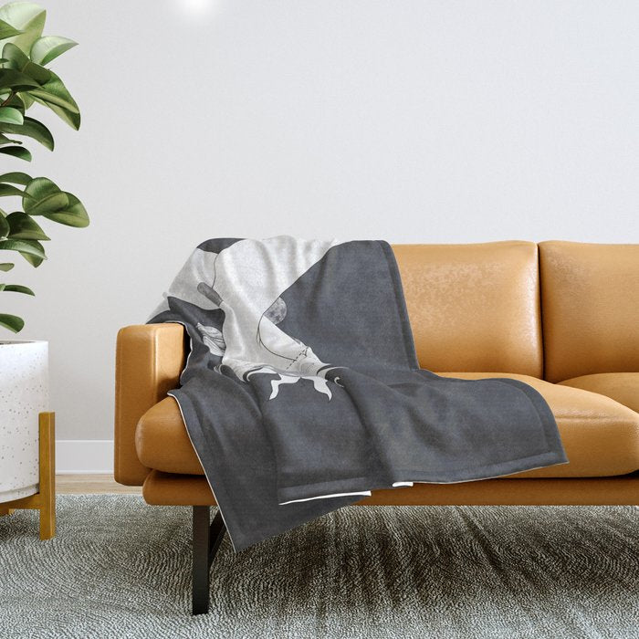 Everything Revolves Around Us II Throw Blanket Gallery Image 1