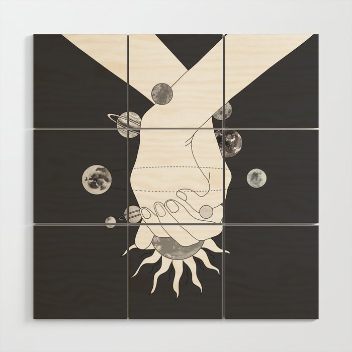 Everything Revolves Around Us II Wood Wall Art Gallery Image 1