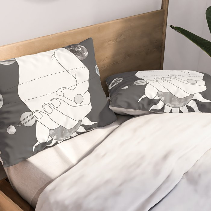 Everything Revolves Around Us II Pillow Sham Gallery Image 2