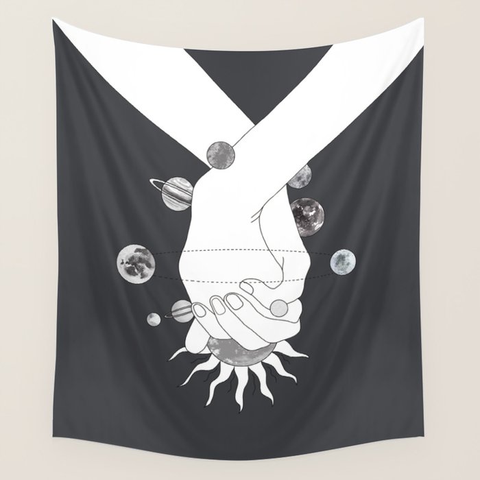 Everything Revolves Around Us II Wall Tapestry Gallery Image 1