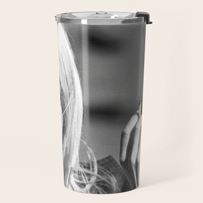 Brigitte Bardot with Cigarette Retro Vintage Art Travel Mug Gallery Image 2