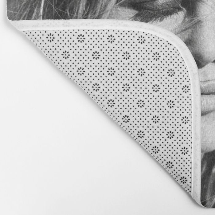 Brigitte Bardot with Cigarette Retro Vintage Art Bath Mat Gallery Image 2