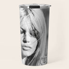 Brigitte Bardot with Cigarette Retro Vintage Art Travel Mug Gallery Image 1