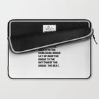 I Said a Hip Hop Hippie to the Hippie Laptop Sleeve Gallery Image 2