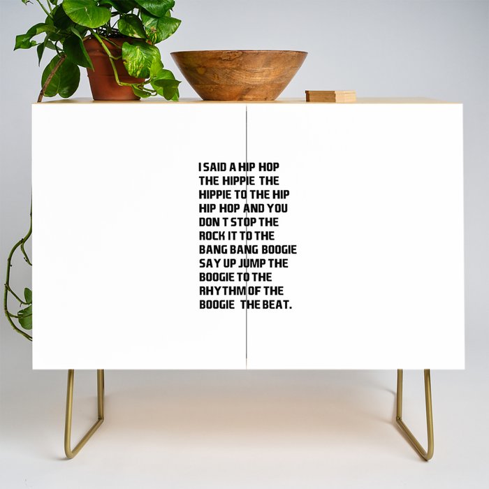 I Said a Hip Hop Hippie to the Hippie Credenza Gallery Image 1