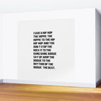 I Said a Hip Hop Hippie to the Hippie Wall Mural Gallery Image 2