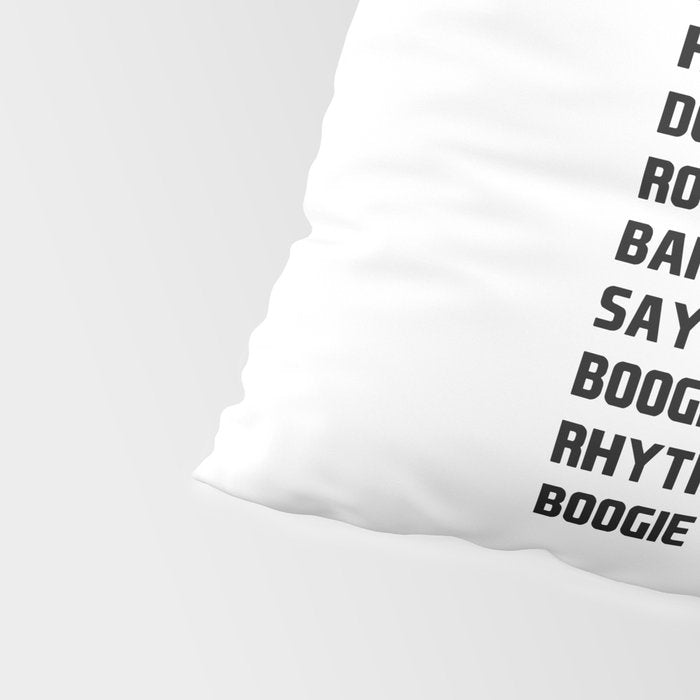 I Said a Hip Hop Hippie to the Hippie Pillow Sham Gallery Image 4
