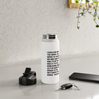 I Said a Hip Hop Hippie to the Hippie Water Bottle Gallery Image 4