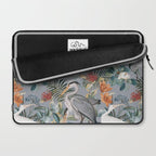Floral and Birds Vintage Garden II Laptop Sleeve Gallery Image 2