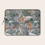 Floral and Birds Vintage Garden II Laptop Sleeve Gallery Image 1